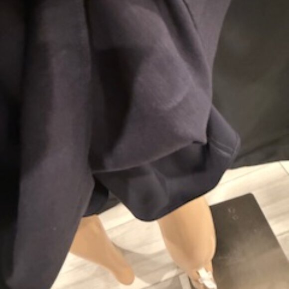 Antonio Melani Navy One-Shoulder Linen Dress with Bow Detail – Size 12 - Picture 7 of 9